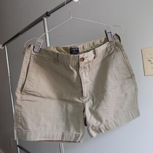 J. Crew Khaki Shorts 8 Inch Inseam Slim Straight Casual Golf
